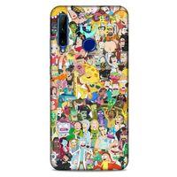 Huawei Y6P Uyumlu Kılıf Rick And Morty (36) Glitter Kılıf Cop Morty