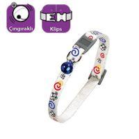 Karlıe Kedi Tasması Çıng. 30cm Beyaz