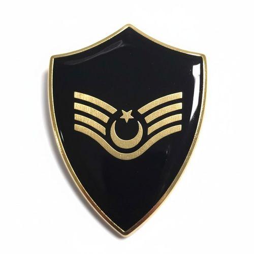 Minyatür Rütbe Astsubay Sağlık Sınıfı - Astsubay Üsçavuş (Siyah Zemin JANDARMA)