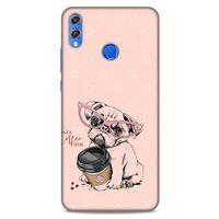 Animax Pugs COFEE Huawei Honor 8x Kılıf Desenli Silikon
