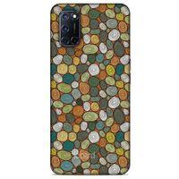 Oppo A92 Kılıf Pastel Renkler (37) Silicone Cover Beyaz Açık Yeşil