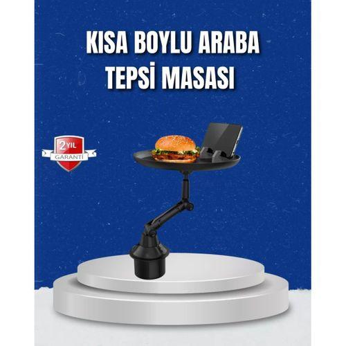 Ayarlanabilir Araç İçi Bardaklık Tepsisi 9 İnç Geniş Alan Ve Telefon Standlı