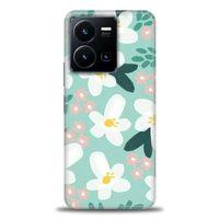 Xiaomi Redmi Note 12 5G Kılıf HD Baskılı Kılıf - Pembe Beyaz Papatyalar + Tam Ekran Koruyucu