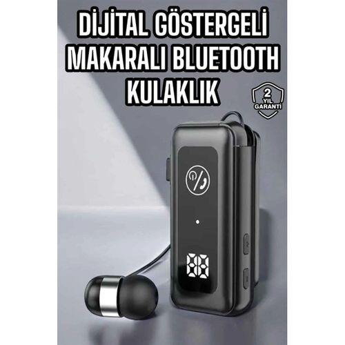 Kablolu Makaralı Bluetooth Kulaklık Uzun Pil Ömrü Dijital Göstergeli