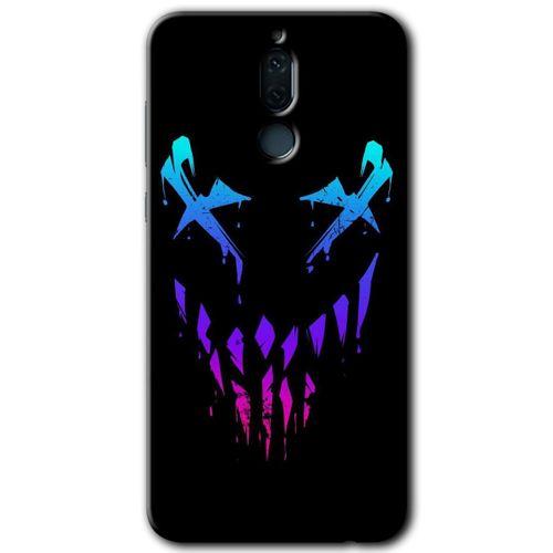 Huawei Mate 10 Lite Kılıf Baskılı Kapak - Çığlık + 5D Tam Kaplayan Cam