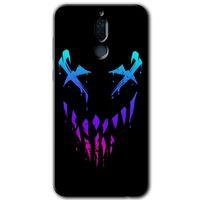 Huawei Mate 10 Lite Kılıf Baskılı Kapak - Çığlık + 5D Tam Kaplayan Cam