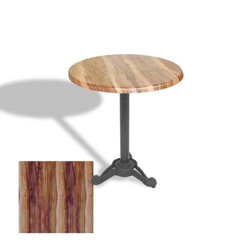 Dockers Çipa Döküm Ayak Yuvarlak Masa Çap 70cm - (Werzalit, Wermodin ve Allzalit Tabla) - Indiana Wood