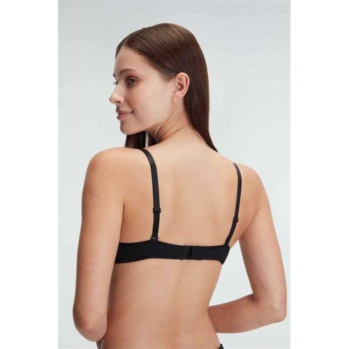 Kadın Balenli Destekli Dolgulu Askıları Çıkabilen İnce Mideli Günlük Klasik T-shirt Sütyeni