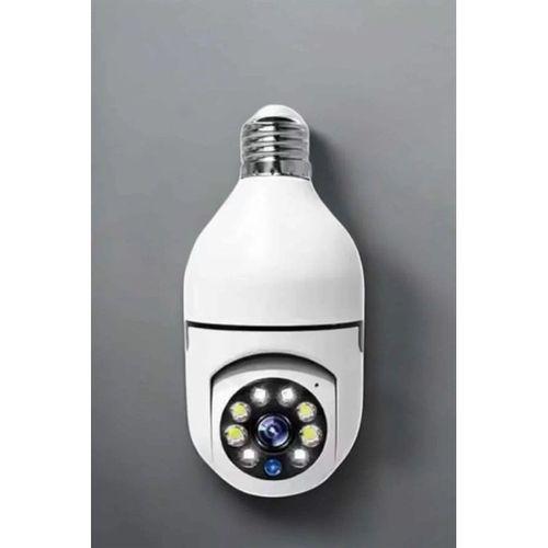Ampul Görünümlü Güvenlik Kamerası Duylu Wifi Kamerası Dönebilen
