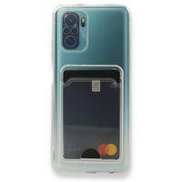 Xiaomi Poco M5s Kılıf Kart Şeffaf Silikon - Şeffaf