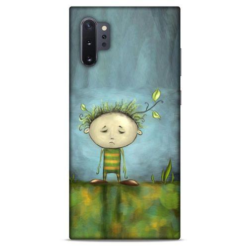 Samsung Galaxy Note 10 Plus Kılıf Depresyon (23) Ultra Koruma Kılıfı Siyah Gri