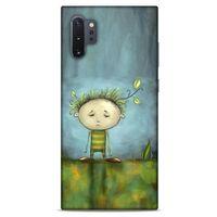 Samsung Galaxy Note 10 Plus Kılıf Depresyon (23) Ultra Koruma Kılıfı Siyah Gri