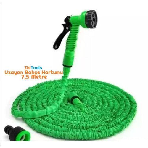 Zhltools Uzayan Hortum Tabancalı 7,5 Metre Bahçe Sulama İçin Hortum