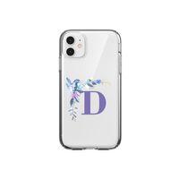Mavi Kuş D Harfli iPhone 11 Şeffaf Kılıf