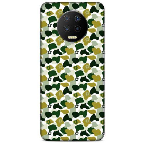 Lopard İnfinix Note 7 Uyumlu Kılıf Kamuflaj (98) Bumper Kılıf