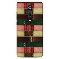 Xiaomi Mi 9T Pro Kılıf Patchwork (41) Tank Kılıf Koyu Yeşil Pembe