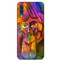 Lopard Samsung Galaxy A30s Uyumlu Kılıf Sürreal Yüzler ♀ (50) Shockproof Kılıf Desenli