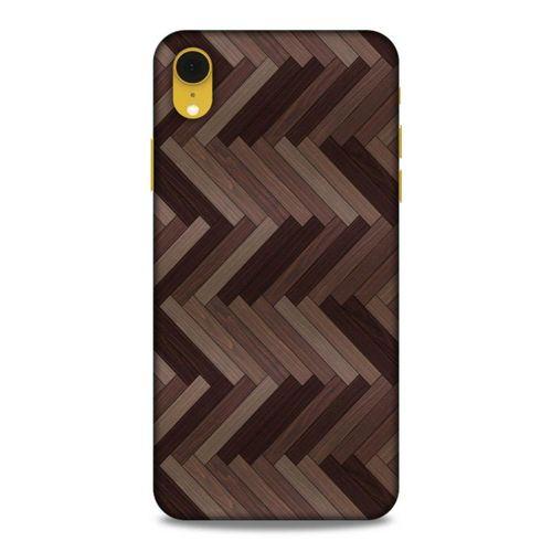 Lopard Apple iPhone XR Uyumlu Kılıf Wood'X (33) Hybrid Kılıf Baskılı