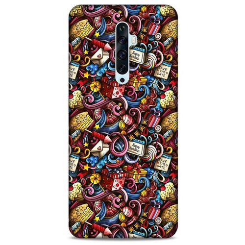 Graffitix (47) Desenli Silikon Kapak Oppo Reno 2z Kılıf