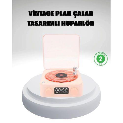 Gece Lambası Stereo Bluetooth Hoparlör Dijital Saat Su Dalgası Efektli 3-ü-1 Cihaz