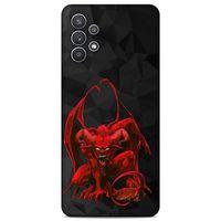 Lopard Samsung Galaxy A32 Uyumlu Kılıf Tattoo's (17) Tasarım Kılıf Red Dragon