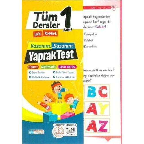 1.Sınıf Tüm Dersler Yaprak Test Evrensel İletişim