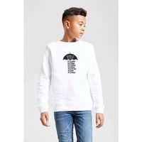 The Umbrella Academy Characters Name Baskılı Unisex Çocuk Beyaz Sweatshirt