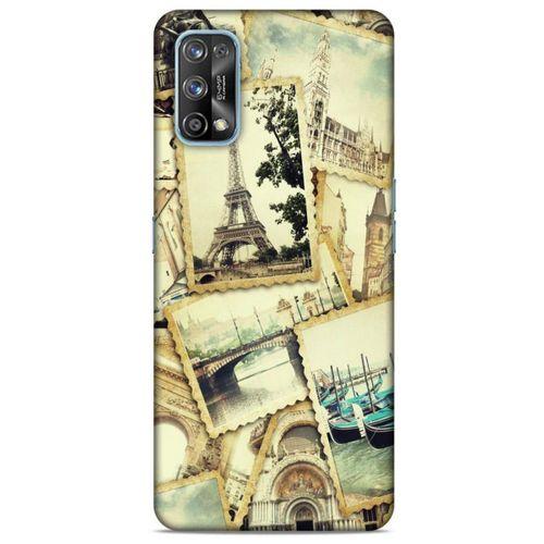Retro (38) Desen Neo Hybrid Kılıf Renkli Oppo Realme 7 Pro Kılıf
