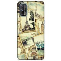 Retro (38) Desen Neo Hybrid Kılıf Renkli Oppo Realme 7 Pro Kılıf