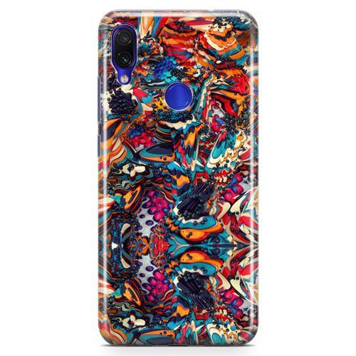 Xiaomi Redmi Note 7 Pro Kılıf Siyah İnci Arka Kapak Koruma Desenli Full Koruyucu
