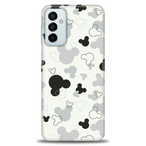 Samsung Galaxy M23 Kılıf HD Baskılı Kılıf - Siyah Mickey + Tam Ekran Koruyucu