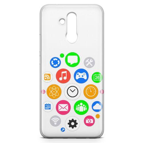 Huawei Mate 20 Lite Kılıf Akıllı Saat Arka Kapak Koruma Desenli Full Koruyucu