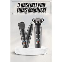 Yüksek Performanslı 3 Başlıklı Profesyonel Şarjlı Islak Ve Kuru Kullanıma Uygun