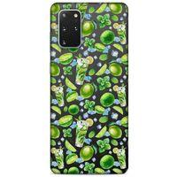 Frutix Lime 01 Samsung Galaxy S20 Plus Kılıf Desenli Silikon