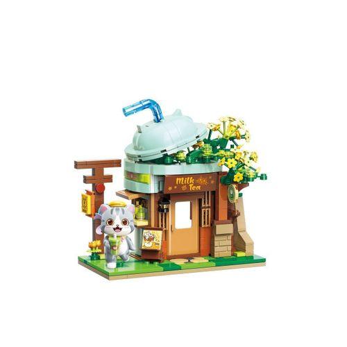 KP-28021 Keeppley Milk Tea Shop Blok Seti -Vagon life