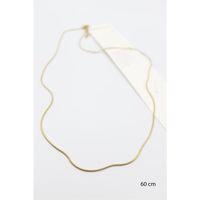 Yılan Zincir Kolye - 60cm - Altın