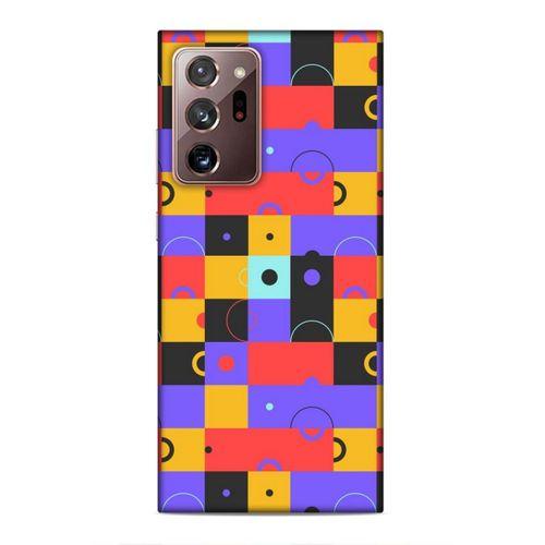 Samsung Galaxy Note 20 Ultra Uyumlu Kılıf Insomnia (37) Silicone Cover Mor Sarı