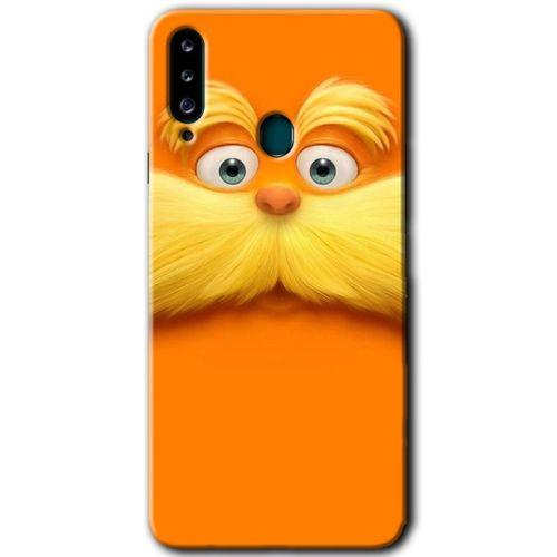 Samsung Galaxy A20s HD Baskılı Kılıf + 9D Tam Ekran Koruyucu - Garfield