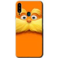 Samsung Galaxy A20s HD Baskılı Kılıf + 9D Tam Ekran Koruyucu - Garfield