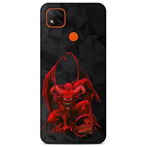 Lopard Xiaomi Redmi 9C Uyumlu Kılıf Tattoo's (17) Tasarım Kılıf Red Dragon