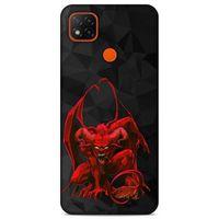 Lopard Xiaomi Redmi 9C Uyumlu Kılıf Tattoo's (17) Tasarım Kılıf Red Dragon