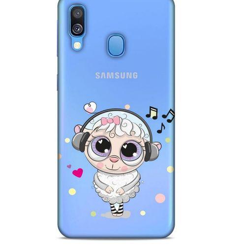 Zoologix (72) Samsung Galaxy A40 Şeffaf Kılıf Silikon Desenli
