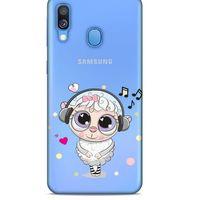 Zoologix (72) Samsung Galaxy A40 Şeffaf Kılıf Silikon Desenli