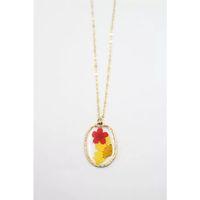 Çiçek Kolye - Altın