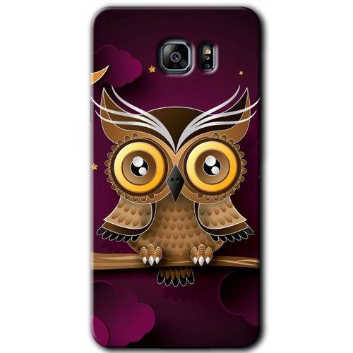 Samsung Galaxy Note 5 HD Baskılı Kılıf + 9D Tam Ekran Koruyucu - Owl Bird Branch