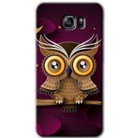 Samsung Galaxy Note 5 HD Baskılı Kılıf + 9D Tam Ekran Koruyucu - Owl Bird Branch