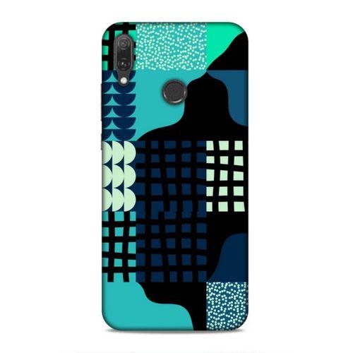 Huawei Y9 2019 Uyumlu Kılıf Insomnia (17) Tasarım Kılıf Yeşil Lacivert