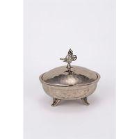 Turna Bakır Defne Şekerlik 14 Cm El Dövme Nikel Turna5766-2