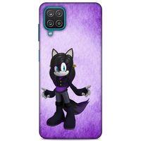 Lopard Samsung Galaxy A12 Uyumlu Kılıf GameX (18) Telefon Kılıfları Siyah Mor