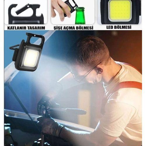 Led Işıklı Flash Özellikli 4 Modlu Anahtarlık El Feneri